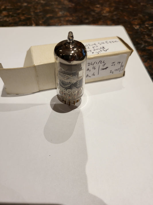 Mullard E88CC SQ Gold Pins Grey Shield O Getter