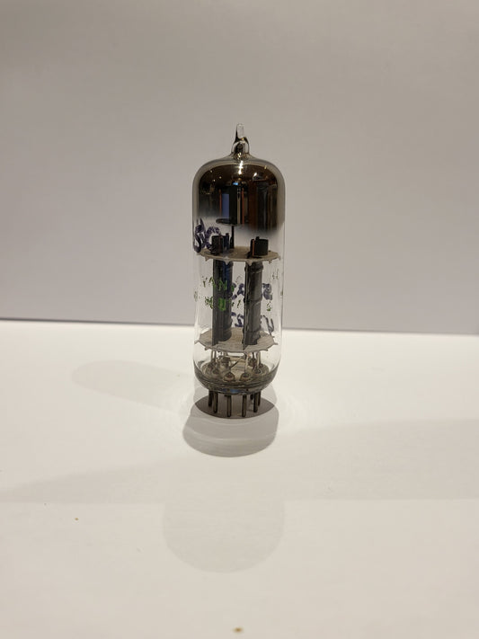 Sylvania 6350 Black Plate Gold Grid D Getter