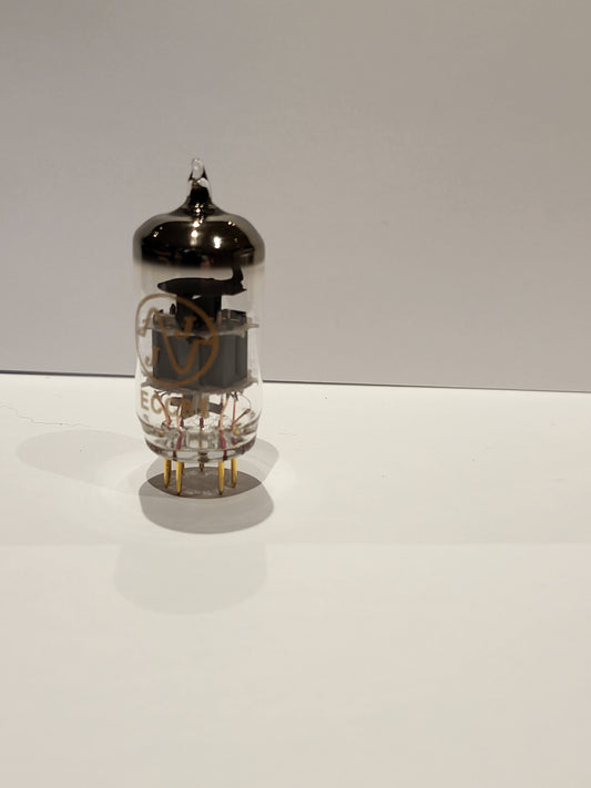 JJ ECC81 Gold Pins Gold Grid Silver Shield O Getter