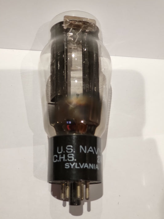 Sylvania 274B US NAVY Black Plate Square Getter