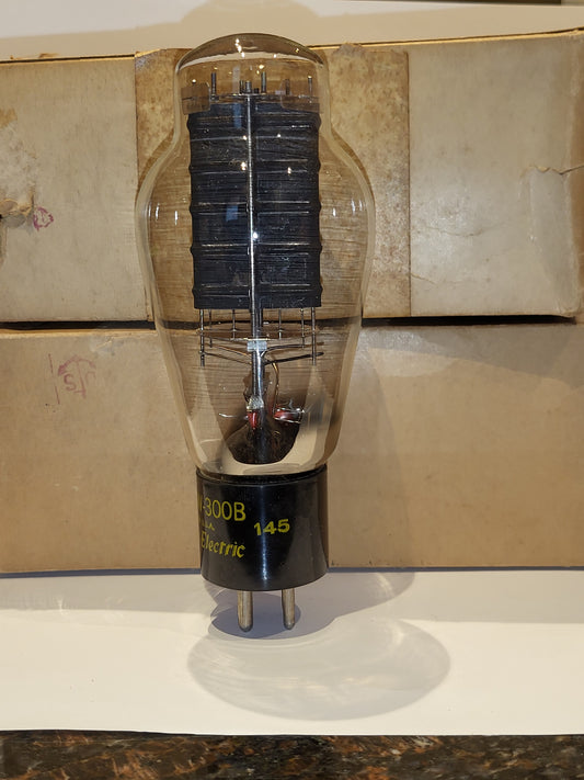 Western Electric 300B Early Pair 145 US NAVY Marked