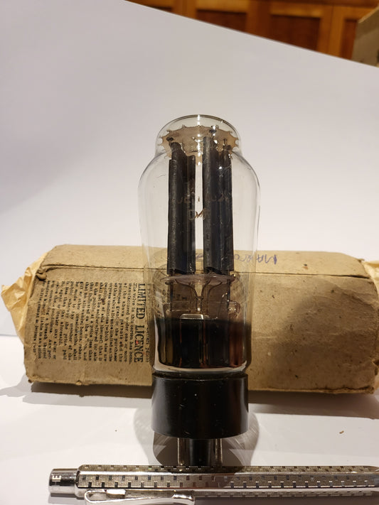 Marconi Long bottle Black Base Very Early Tube Coffin Getter
